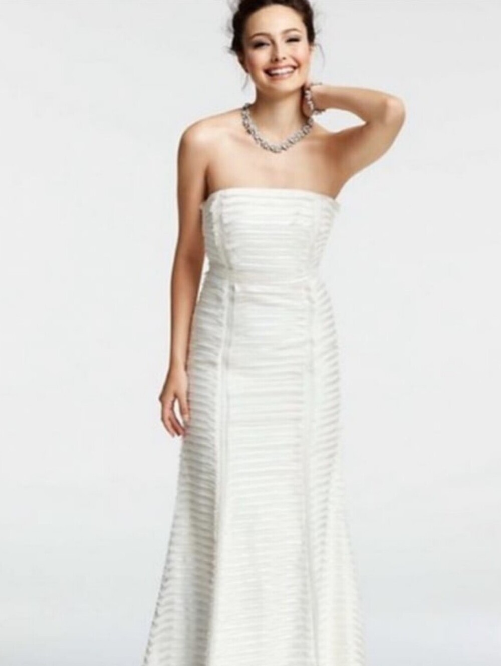 Ann Taylor Silk Strapless Wedding Dress Size 6 NWT